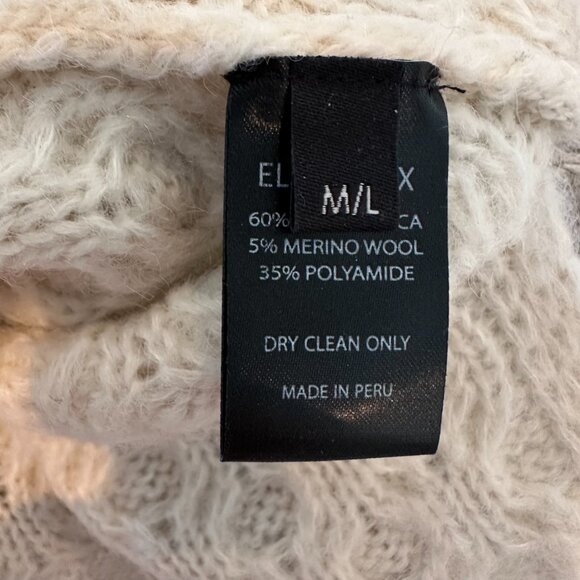 Eleven Six Size Medium/Large Knit Mock Neck Celia Color Block Sweater - Picture 9 of 11